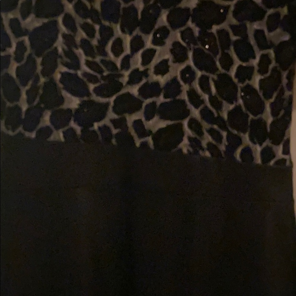 Black and white with silver flecks dress. - Picture 4 of 4